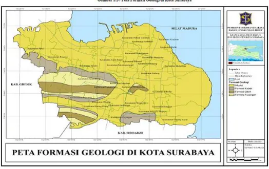 Gambar 2.1 Peta Geologi Surabaya 