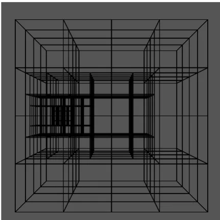 Figure 6.6: Grid reﬁnement of the adaptive representation of the function g(x)eq. (6.4) used in addition and multiplication
