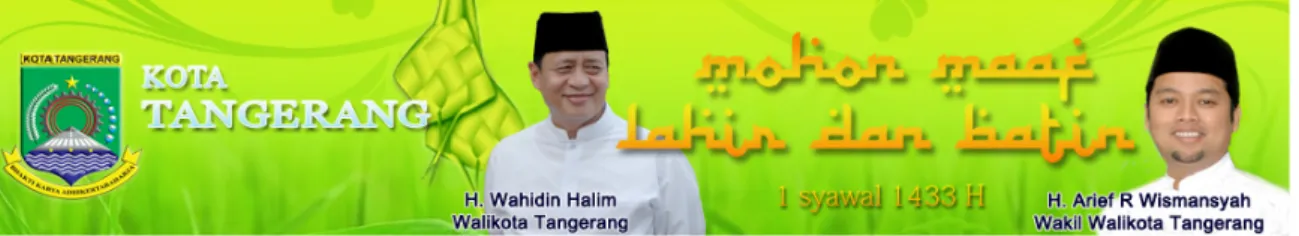 Gambar : Desain header menjelang hari raya idul fitri 