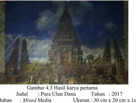 Gambar 4.3 Hasil karya pertama 