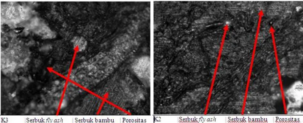 Gambar 11 Komposit serbuk bambu dan fly ash batubara  5.  Kesimpulan dan Saran 
