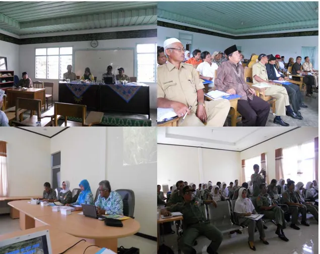 Gambar 1. Kegiatan koordinasi dan sosialisasi pelaksanaan SL-PTT padi sawah   di Kabupaten Agam dan Kota Padang 