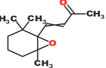 Gambar 3. Struktur Trans-Beta-Ionon-5,6-EpoxideFigure 3. Trans-Beta-Ionon-5,6-Epoxidestructure