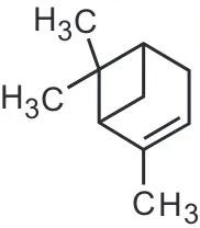 Gambar 6. Struktur α-PineneFigure 6. α-Pinene structure