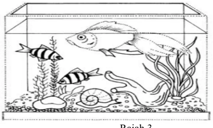 Figure 3 below shows an aquarium that consists of aquatic animals and aquatic  plants 