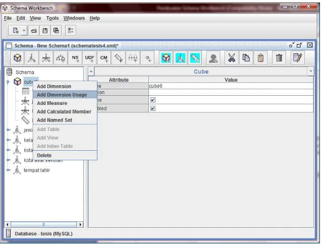 Gambar. 14. Add Dimension Usage 