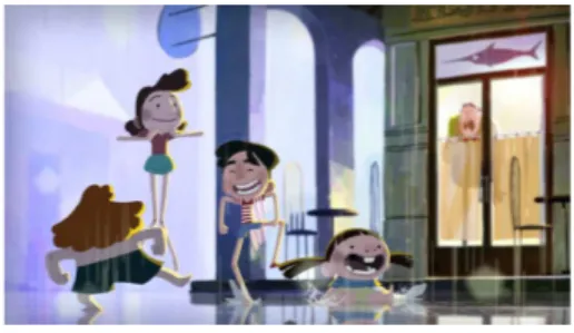 Gambar 2.3 Scene dari animasi The Strange Case of Dad’s Missing Head                                 