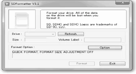 Gambar 14 Notifikasi operasi format microSD selesai 