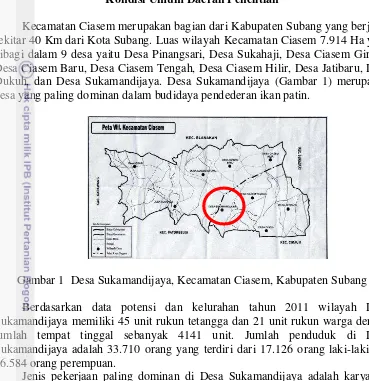 Gambar 1  Desa Sukamandijaya, Kecamatan Ciasem, Kabupaten Subang 