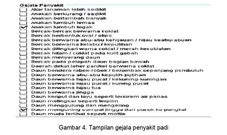 Gambar 5. Tampilan hasil uji coba inferensi tanaman padi 