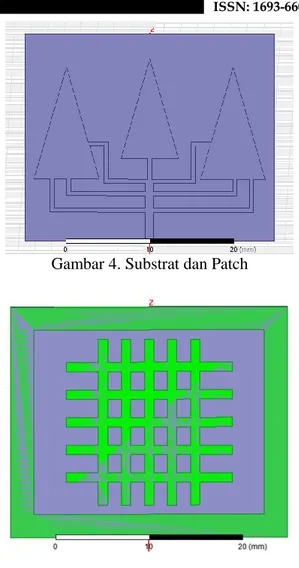 Gambar 3. Lumped Port  Membuat Substrat, Patch dan GroundPlane  1.  Substrat  dibuat  dengan  menggunakan  box 