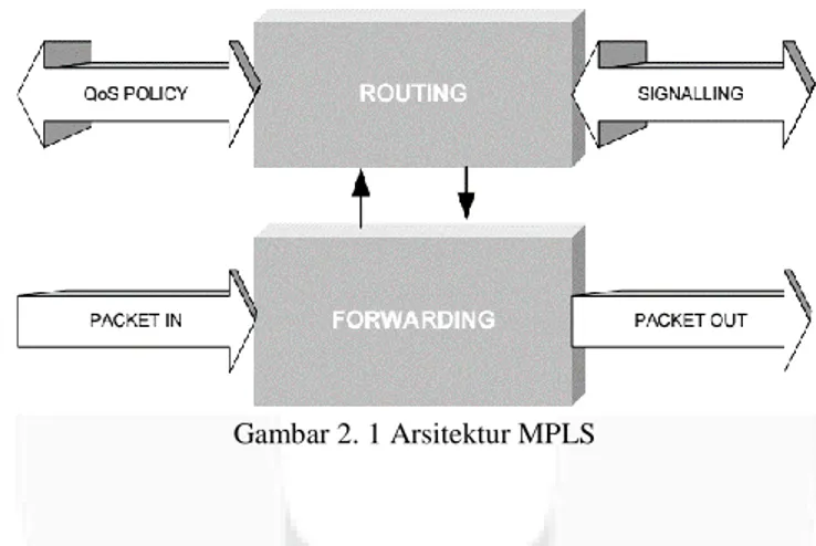 Gambar 2. 1 Arsitektur MPLS 