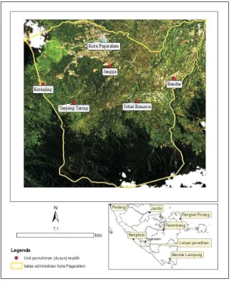 Gambar 1. Citra lanskap Kota Pagaralam sebagai lokasi penelitianFigure 1.Image of Pagaralam landscape as case study site