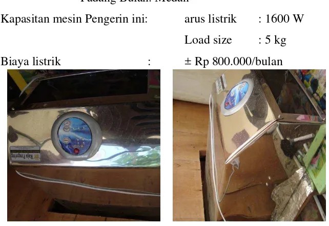 Gambar 2. 4 Mesin pengering pakaian gas LPG type standart 