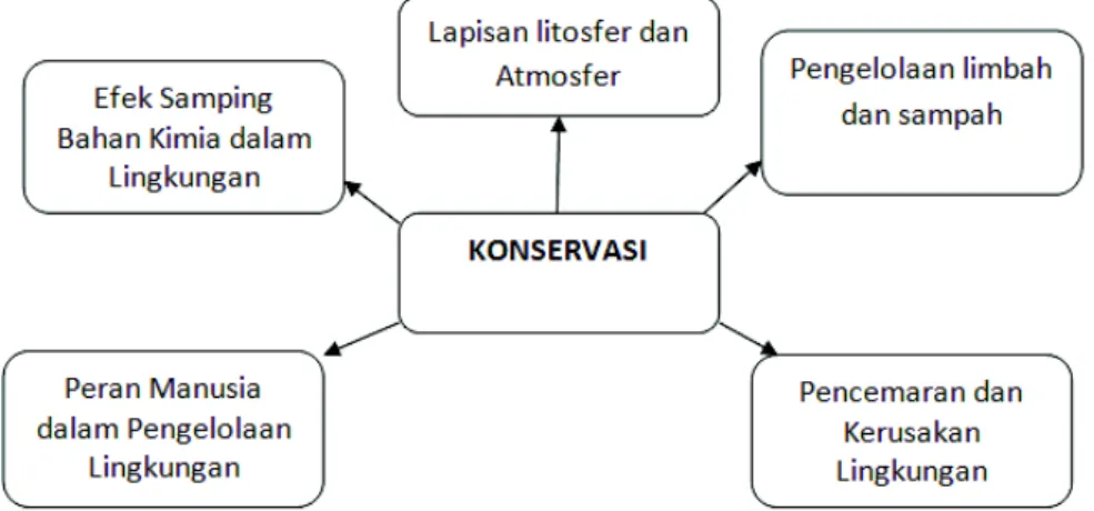 Gambar 1. Jaringan Tema Konservasi