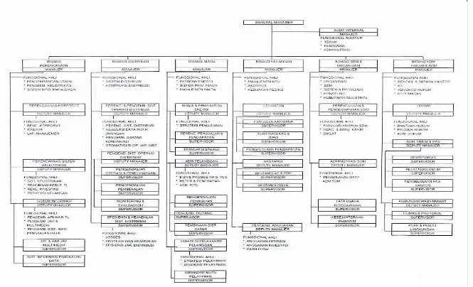 Gambar 3.1. Struktur Organisasi Kantor Induk PT PLN Distribusi Jawa Tengah dan D.I.Yogyakarta