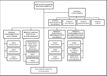 Gambar 1.1 : Struktur Organisasi BBPK 