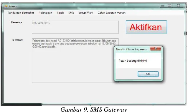 Gambar 9. SMS Gateway