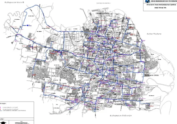 Gambar 2.3 Peta Lokasi Depo / TPS di Surabaya