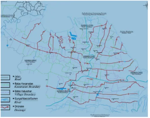 Gambar 2.5 Kondisi Sistem Drainase Kota Surabaya