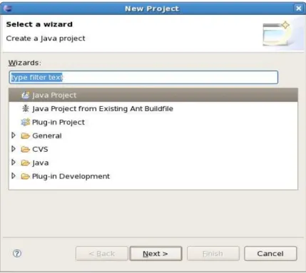 Gambar 1.3.  Project Wizard