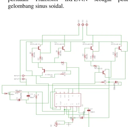 Gambar 3.4Gambar Schematic Rangkaian Inverter 