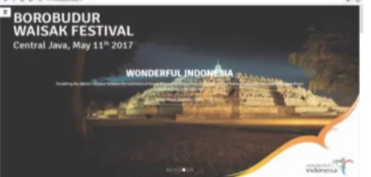 Gambar 1. Antarmuka website Wonderful Indonesia 