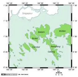 Gambar 1. Lokasi Pulau Galang 