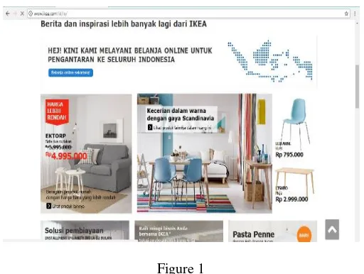 Figure 1 Display Page of IKEA Indonesia Website (Source: IKEA Website) 