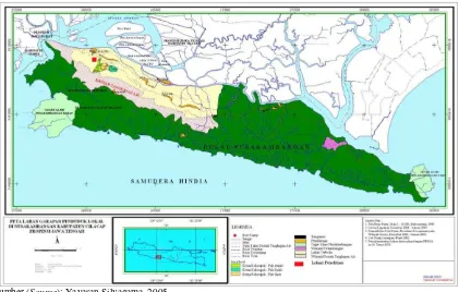 Gambar (Figure) 1. Peta kawasan Segara Anakan dan Nusakambangan (Map of Segara Anakan and Nusakambangan 
