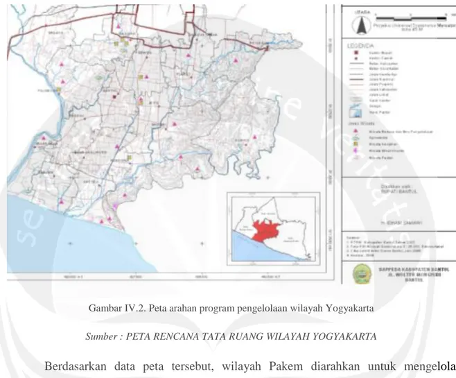 Gambar IV.2. Peta arahan program pengelolaan wilayah Yogyakarta 