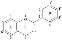 Figure 1: Basic flavonoid structure.