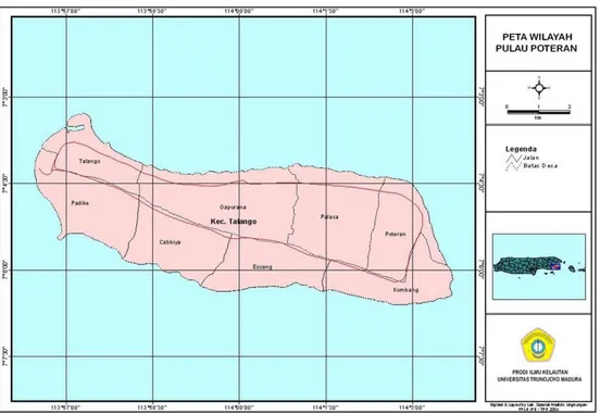 Gambar  1.  Pulau  Poteran sebagai Lokasi Penelitian 