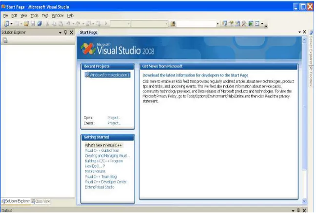 Gambar II.1. Kotak Dialog Visual Basic 2008 