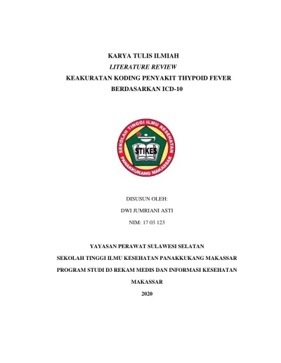 contoh karya tulis ilmiah literature review