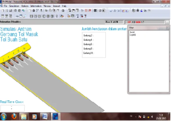 Gambar 1.  Simulation Software Pro Model 