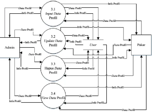 Gambar  3 Aliran Data Level 2 Profil 