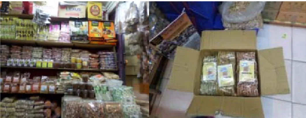 Gambar 3.3.  Pendampingan perluasan pangsa pasar ke toko oleh-oleh di Kota Pontianak 