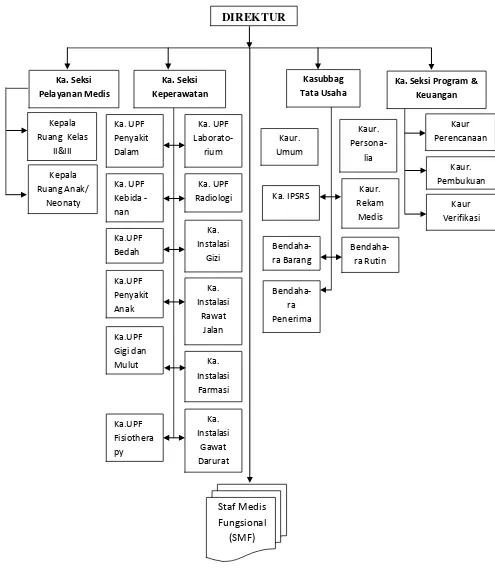 Gambar 2.1 Struktur Organisasi RSUD Doloksanggul 