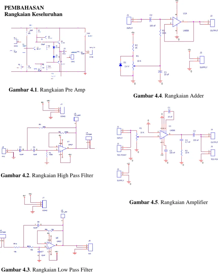 Gambar 4.1. Rangkaian Pre Amp 