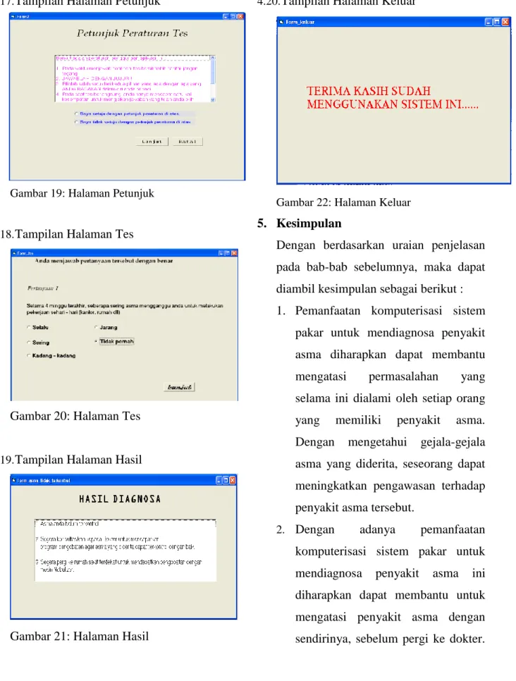 Gambar 19: Halaman Petunjuk 