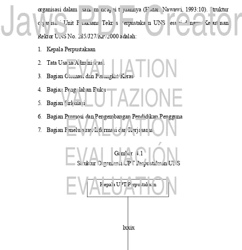 Gambar  4.1 Struktur Organisasi UPT Perpustakaan UNS 