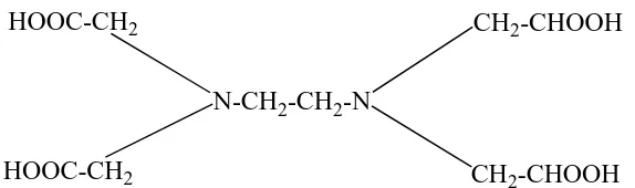Gambar 2.2. Struktur Ethylendiamin tetraasetat 