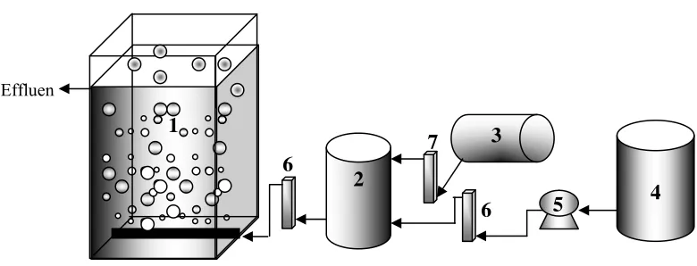 Gambar 3. Reaktor flotasi udara terlarut 