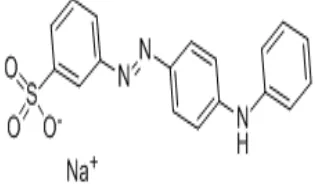 Gambar 2. Struktur Kimia Metanil Yellow18 