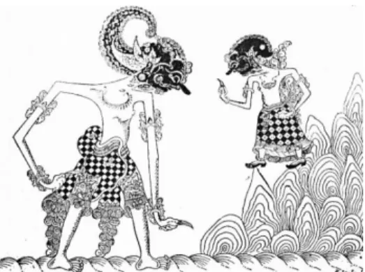 Gambar 1.1: Bima Bertemu Dewaruci di atas samudra.  