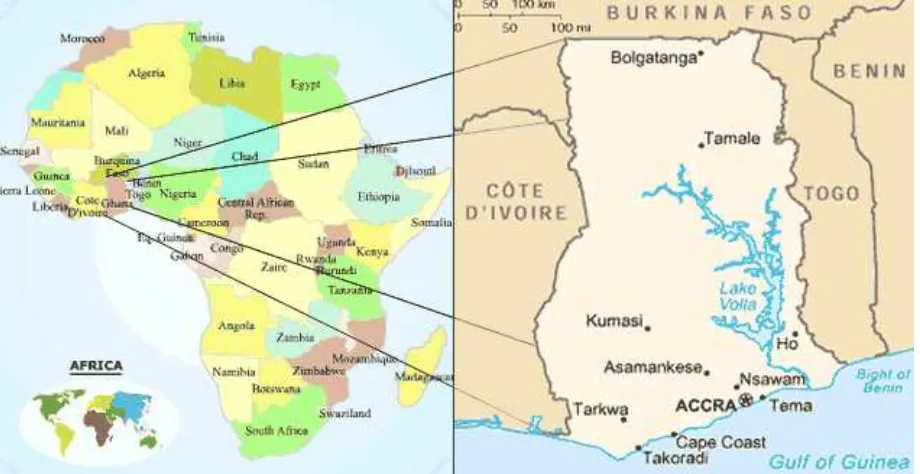 Figure 6. Map of Ghana.