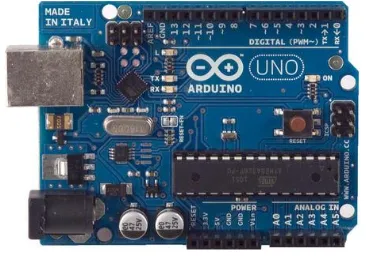 Gambar 2. Mikrokontroler Arduino Uno  (Sumber : www.arduino.cc) 