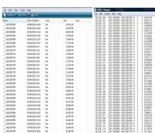 Gambar 4.a Cuplikan folder output   Gambar 4.b Cuplikan isi file XSDIR 