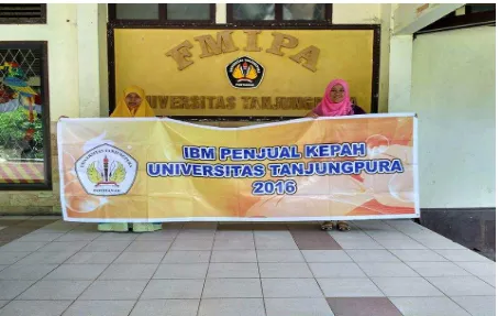 Gambar 1. Persiapan Tim IbM Universitas Tanjungpura 